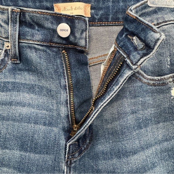 Altar’d State Distressed Jeans Size 24 NWT Cropped Raw Hem Ankle - Picture 6 of 9